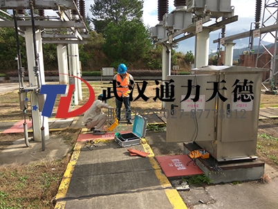 福建羅源110KV變電站氧化鋅避雷器帶電測(cè)試現(xiàn)場(chǎng)